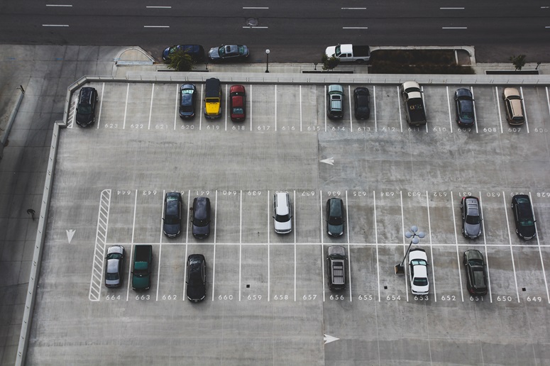 parking lot in Tampa Florida